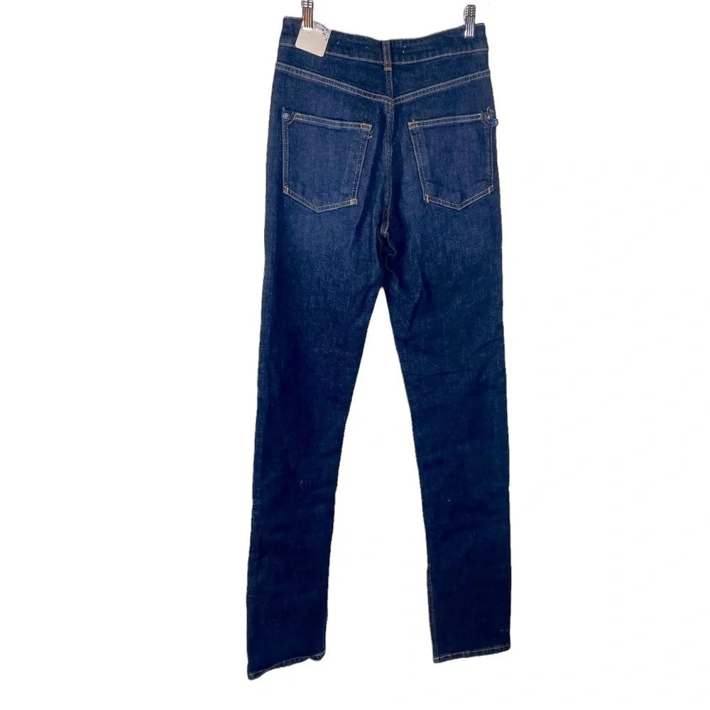 NWT Anthropologie Pilcro the slit straight jeans high rise size 25